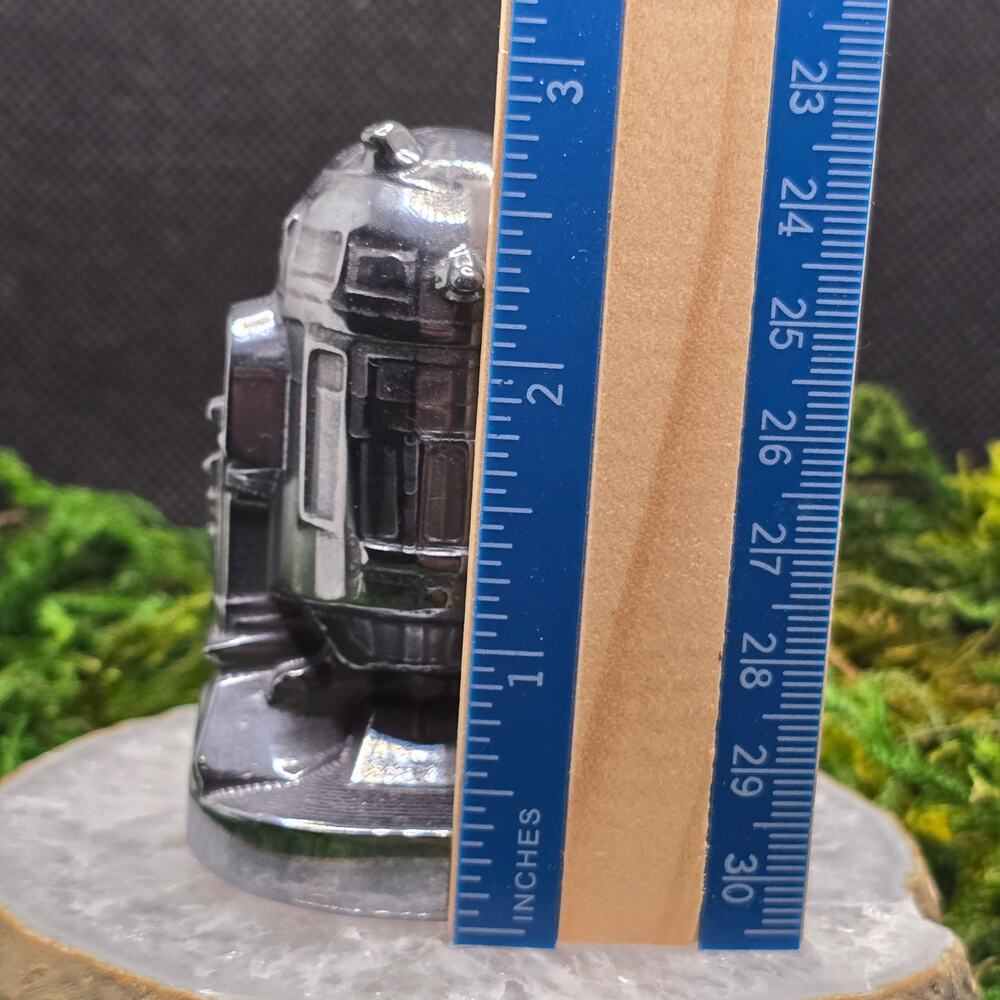 Terahertz R2-D2 2.75" Crystal Carving Star Wars Robot Figurine Metallic Decor